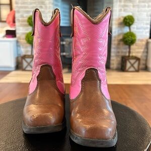 Toddler Pink Cowboy Boots, Size 5 1/2
